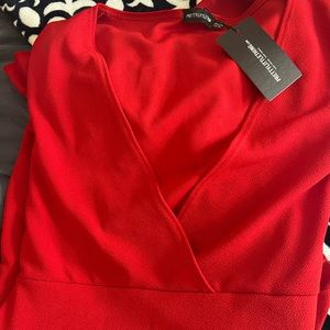 Dress with long sleeve and other details